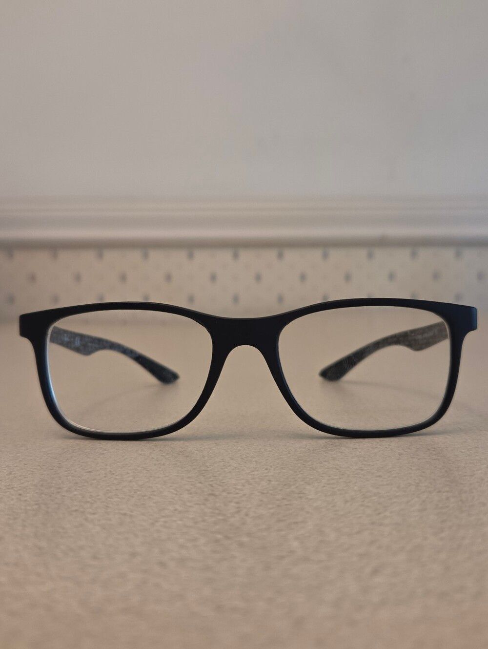 Ray-Ban Frame-Only Rectangle Carbon Fiber Full Rim Eyeglasses